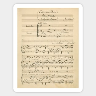 Rossini | Original handwritten score by Gioachino Rossini Sticker